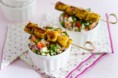 Ensalada de cuscús con pinchitos